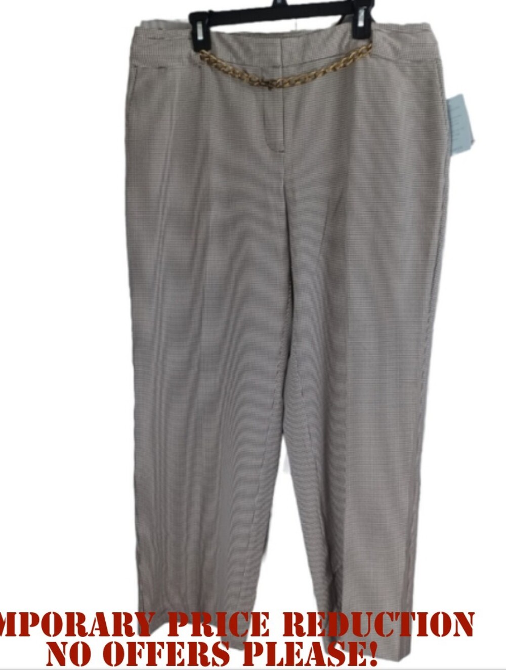 J.H. COLLECTION "KARYN" STRAIGHT LEG TROUSERS SIZE 18W NWT